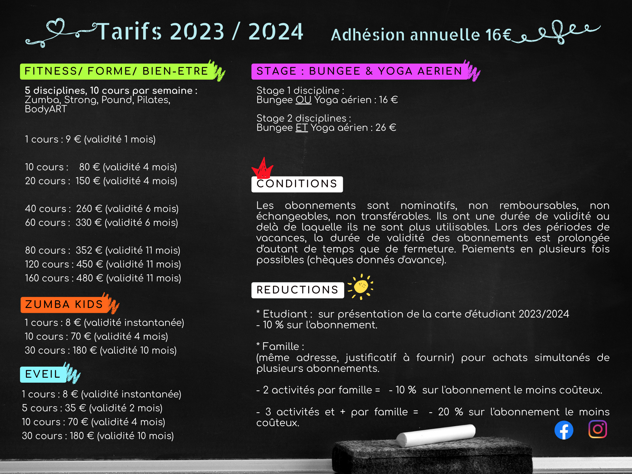 Tarifs tempo 2023 2024